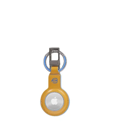 Piquadro portachiavi per airTag Blue Square Giallo