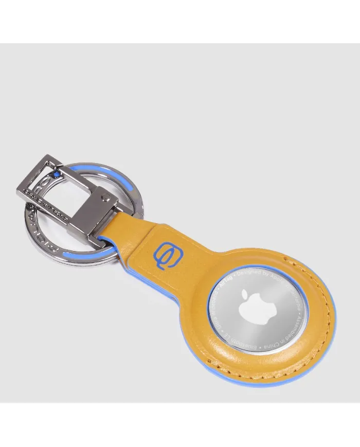 Piquadro portachiavi per airTag Blue Square Giallo