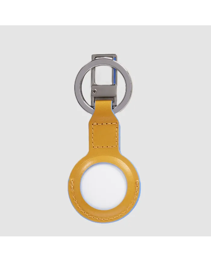 Piquadro portachiavi per airTag Blue Square Giallo