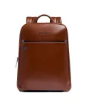 Piquadro Zaino in pelle porta pc Blue Square Marrone