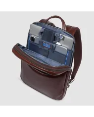 Piquadro Zaino in pelle porta pc Blue Square Mogano