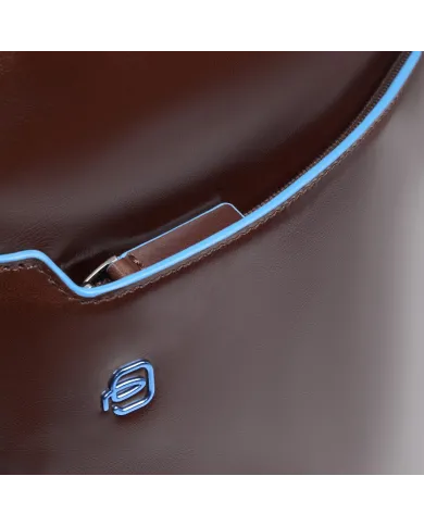 Piquadro Zaino in pelle porta pc Blue Square Mogano