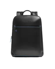 Piquadro Zaino in pelle porta pc Blue Square Nero