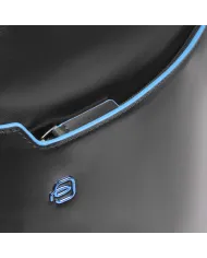 Piquadro Zaino in pelle porta pc Blue Square Nero