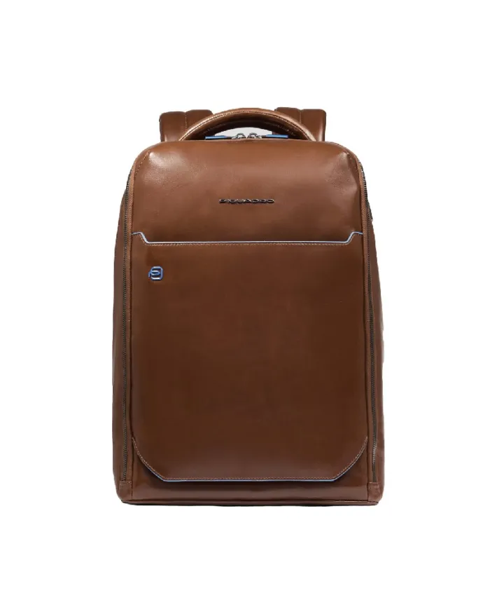 Piquadro Zaino porta pc 14" Blue square Marrone