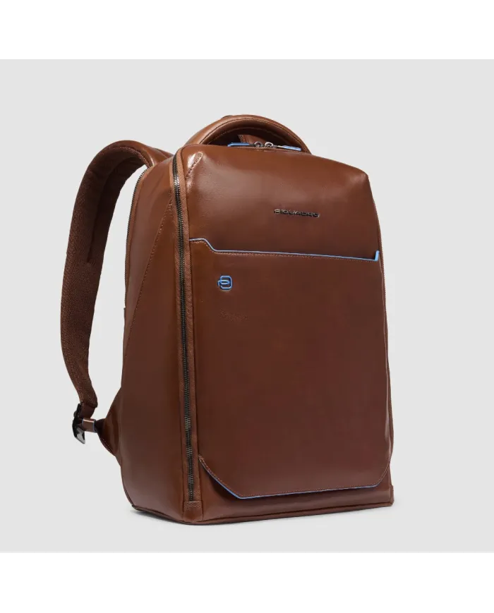 Piquadro Zaino porta pc 14" Blue square Marrone