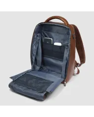 Piquadro Zaino porta pc 14" Blue square Marrone
