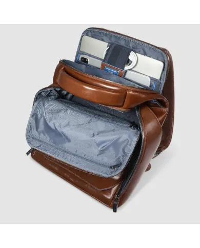 Piquadro Zaino porta pc 14" Blue square Marrone