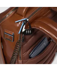 Piquadro Zaino porta pc 14" Blue square Marrone