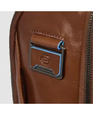 Piquadro Zaino porta pc 14" Blue square Marrone