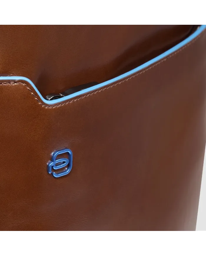 Piquadro Zaino porta pc 14" Blue square Marrone