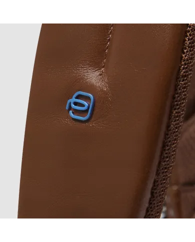 Piquadro Zaino porta pc 14" Blue square Marrone