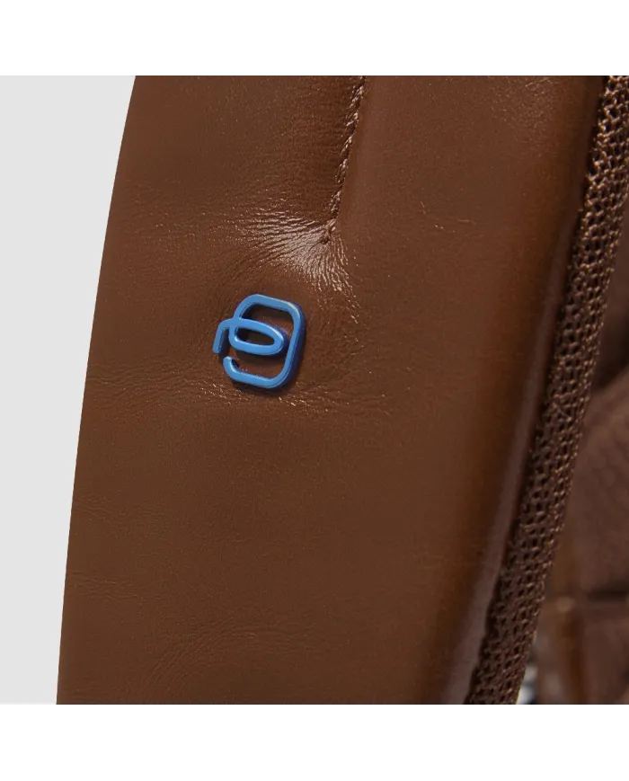 Piquadro Zaino porta pc 14" Blue square Marrone