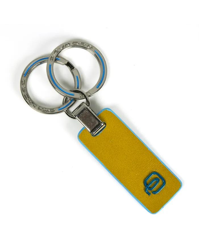 Piquadro Ciondolo portachiavi "Blue Square" Giallo