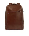 Piquadro Zaino pelle porta pc 15,6 Blue square Marrone