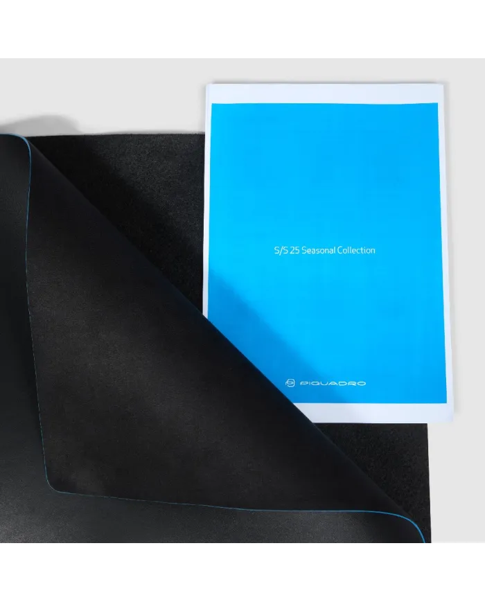 Piquadro Sottomano in pelle Atlas Nero