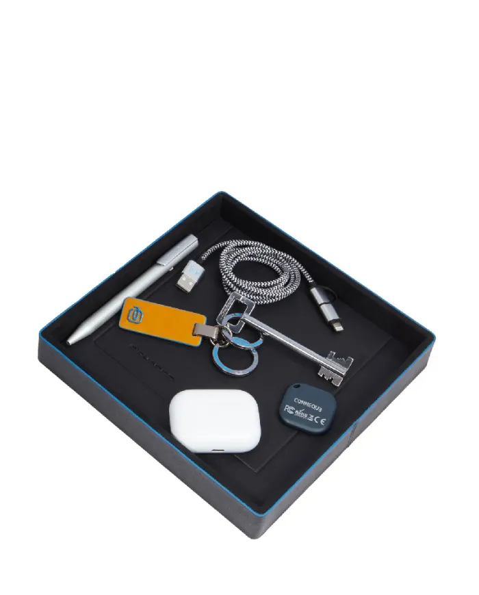 Piquadro Svuota tasche in pelle Atlas Nero