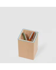 Piquadro Porta penne in pelle Atlas Cuoio