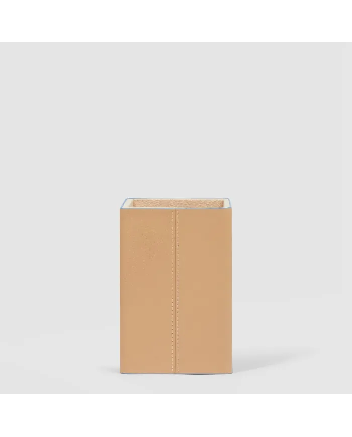 Piquadro Porta penne in pelle Atlas Cuoio