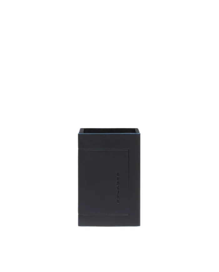 Piquadro Porta penne in pelle Atlas Nero