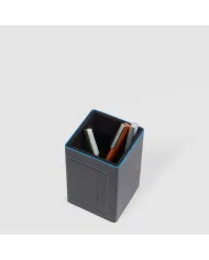 Piquadro Porta penne in pelle Atlas Nero