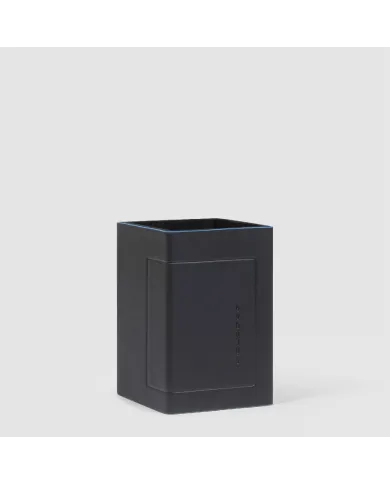 Piquadro Porta penne in pelle Atlas Nero