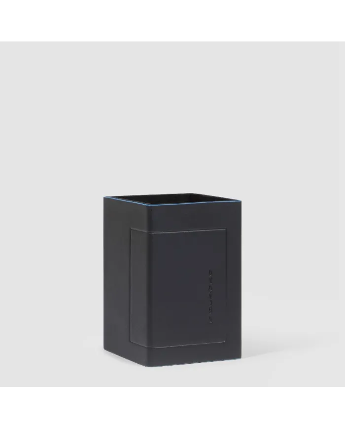 Piquadro Porta penne in pelle Atlas Nero