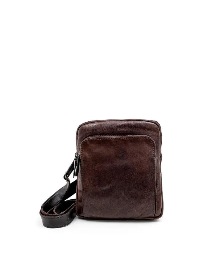 Gianni Conti Borsa uomo in pelle vintage Samuel Testa moro