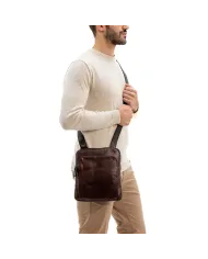 Gianni Conti Borsa uomo in pelle vintage Samuel Testa moro