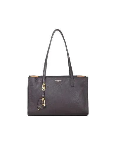 Nannini Shopping bag pelle Helga-M Testa moro