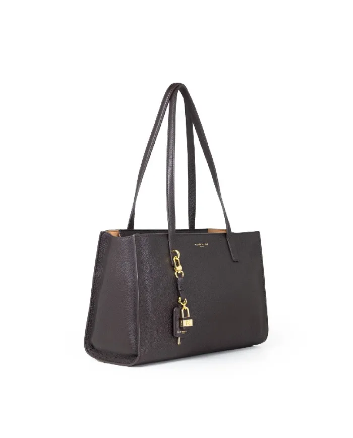 Nannini Shopping bag pelle Helga-M Testa moro