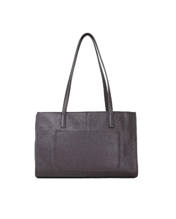Nannini Shopping bag pelle Helga-M Testa moro