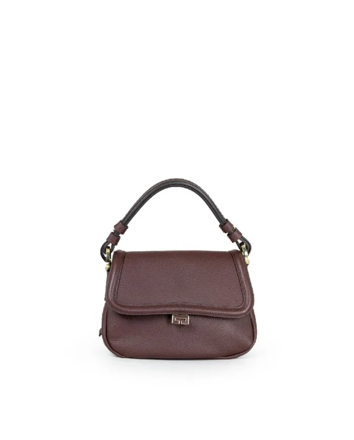 Loristella Borsa piccola in pelle Clea Testa moro