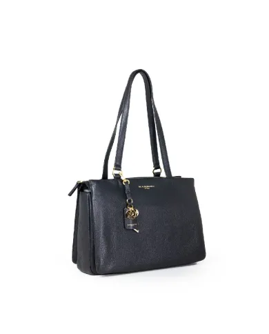 Nannini Borsa a tracolla pelle Yvonne Nero