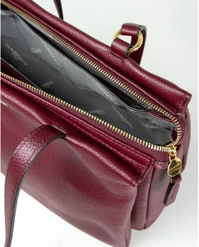 Nannini Borsa a tracolla pelle Yvonne Nero