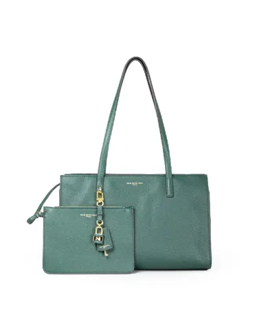 Nannini Shopping bag pelle Helga-M Verde