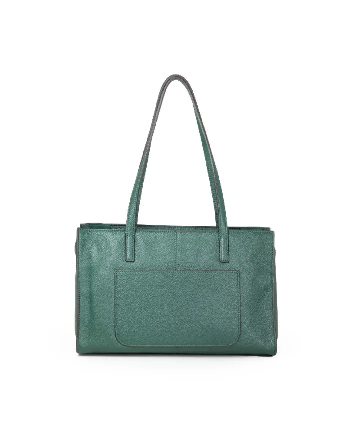 Nannini Shopping bag pelle Helga-M Verde