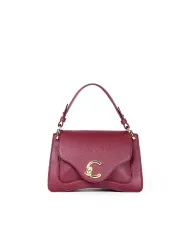 Coccinelle Borsa pelle martellata C-me small Bordeaux