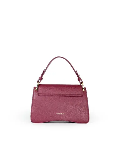 Coccinelle Borsa pelle martellata C-me small Bordeaux