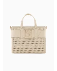 Armani Exchange Borsa a mano grande Avorio