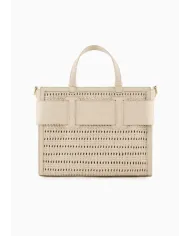 Armani Exchange Borsa a mano grande Avorio