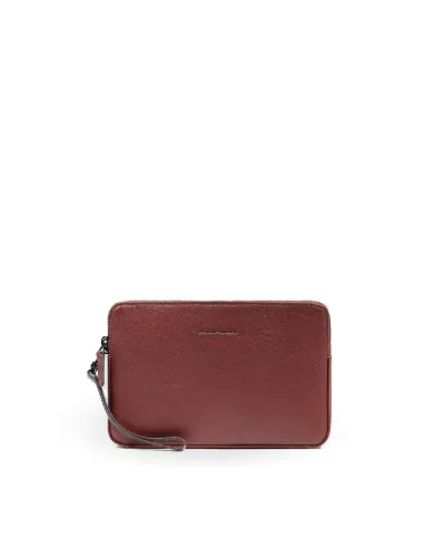 Piquadro Pochette uomo pelle Black Square Cuoio