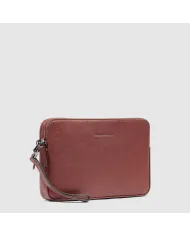 Piquadro Pochette uomo pelle Black Square Cuoio