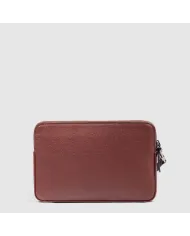 Piquadro Pochette uomo pelle Black Square Cuoio