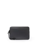Piquadro Pochette uomo pelle Black Square Nero