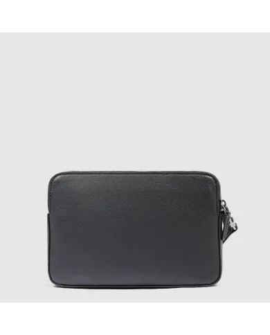 Piquadro Pochette uomo pelle Black Square Nero