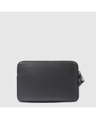 Piquadro Pochette uomo pelle Black Square Nero