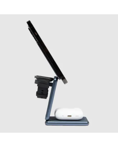 Piquadro Caricabatterie 3in1 15W con adattatore GaN 45W Grigio