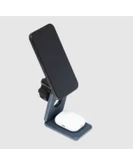 Piquadro Caricabatterie 3in1 15W con adattatore GaN 45W Grigio