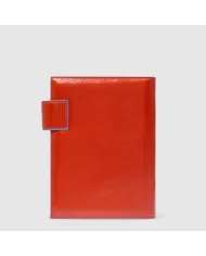 Piquadro Agenda organizer in pelle"Blue square". Cuoio